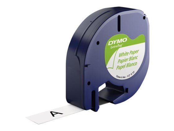 DY10697 Dymo LT Paper 12mm x 4m Wh 2pk-preview.jpg